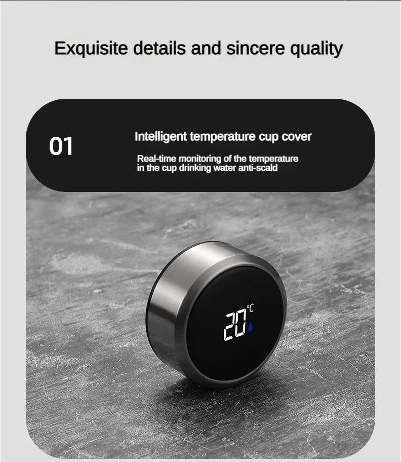 Elegance in Steel – Smart Thermal Bottle