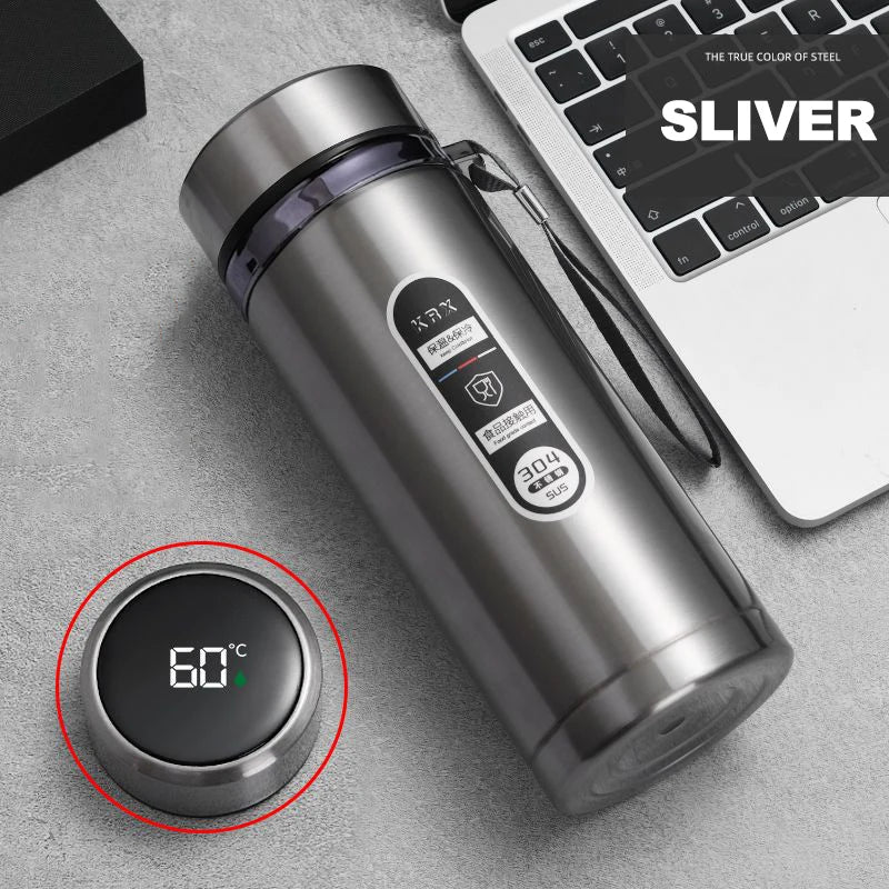 Elegance in Steel – Smart Thermal Bottle